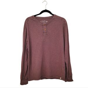 Grayers Men's Copper Slub Henley 100% Cotton Gunmetal Grey (Medium)